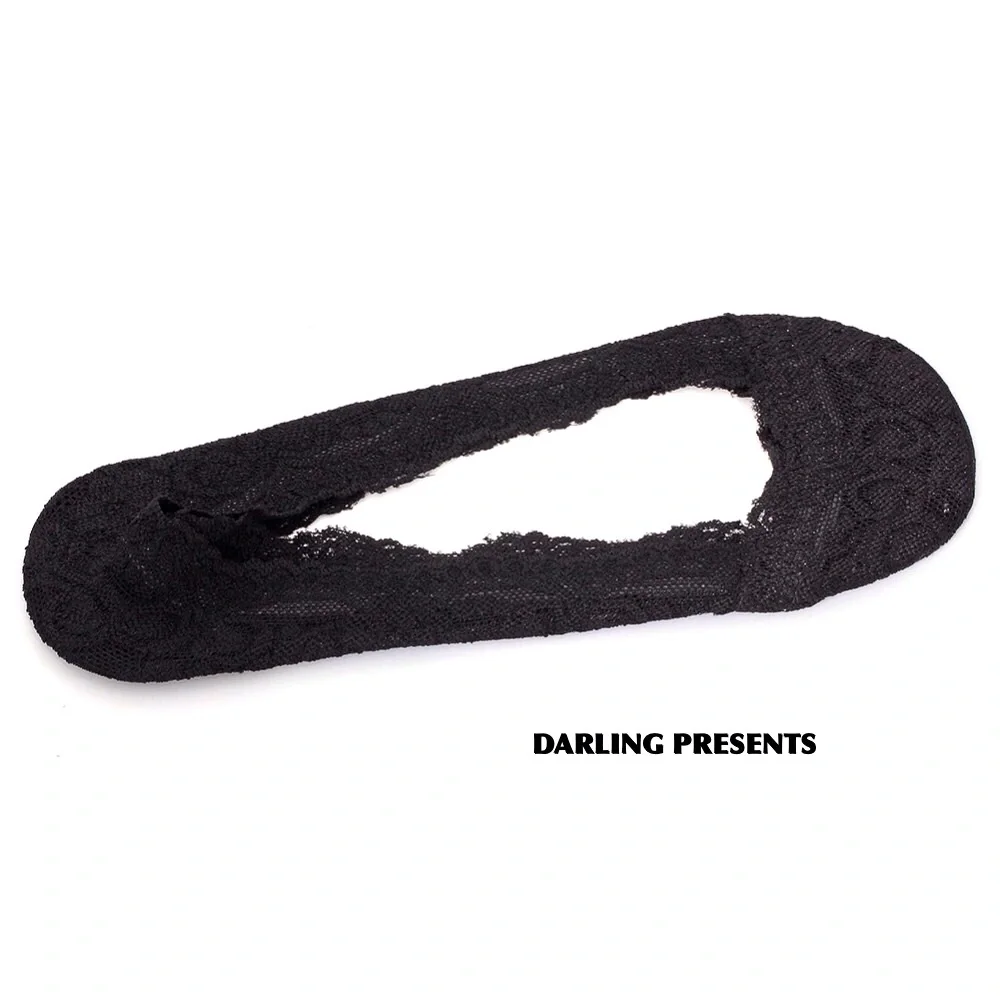 Lace Stay In Place Socks Women Color Black Size OS